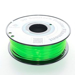 3D SOLUTECH Flexible TPE 95A 1kg 1.75mm See Through Green